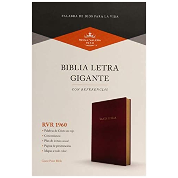 RVR 1960 Biblia Letra Gigante 14 Pt Borgoña Imit Piel – Pez Con Anteojos