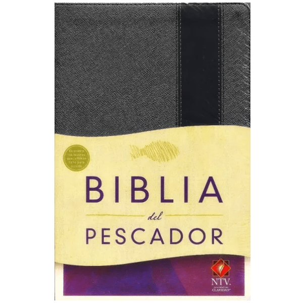 Biblia Del Pescador Ntv Imitación Piel Color Gris/negro