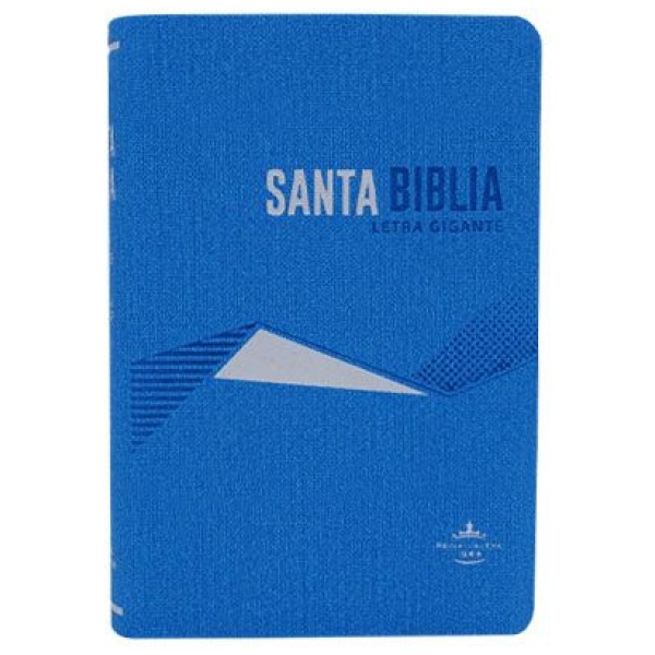 Biblia RVR1960 Letra Grande Azul Plata - Image 2