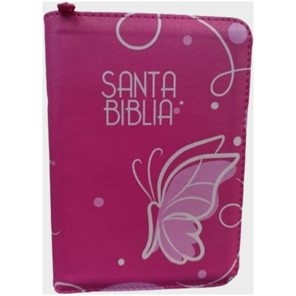 Biblia RVR1960 Bolsillo Concordancia Fucsia Cierre QR RVR025cZLMPJR