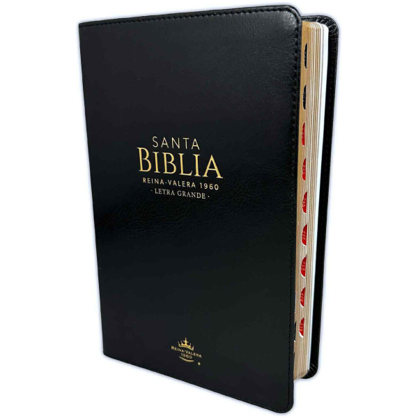 Biblia RVR1960 Tamaño Manual Letra Grande Negro Índice - Image 2