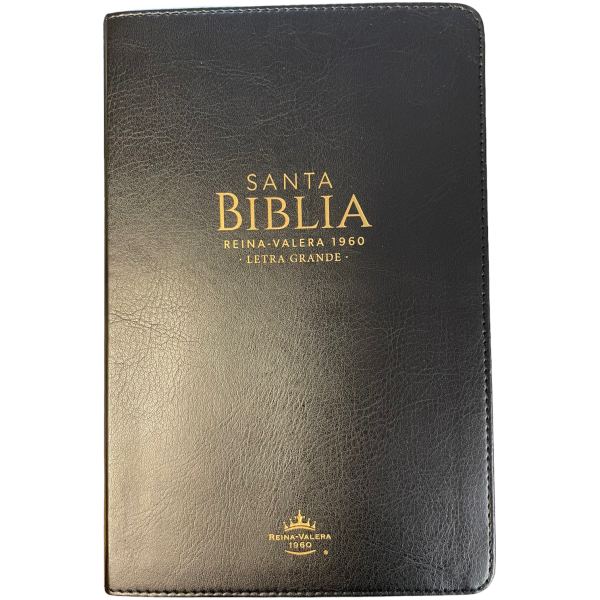 Biblia RVR1960 Tamaño Manual Letra Grande Negro Índice