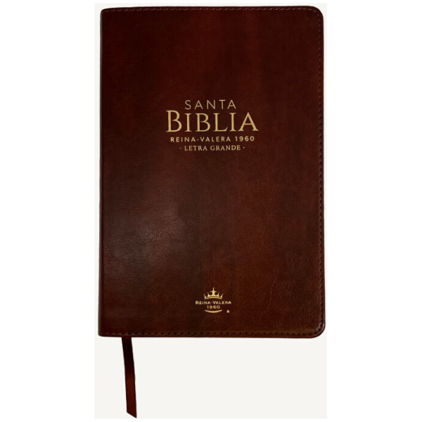 Biblia RVR1960 Manual Letra Grande Índice Café