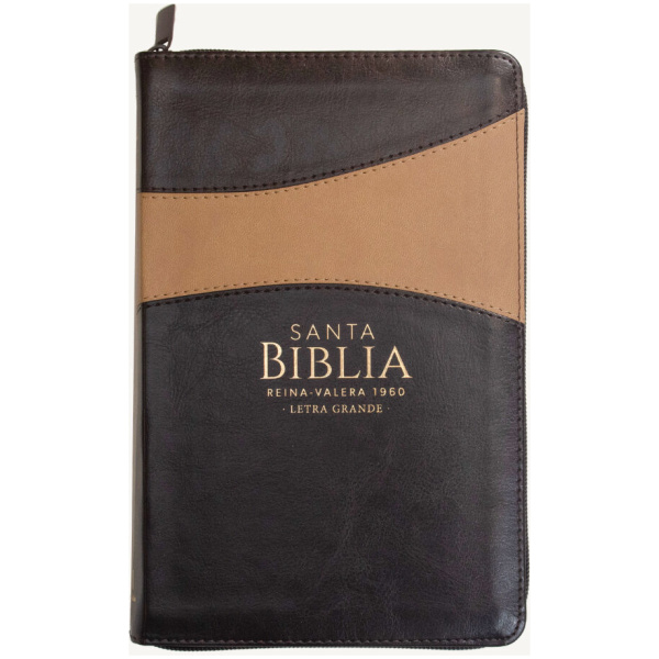 Biblia RVR1960 Letra Grande Manual S Piel Café Índice Cierre 12.5pt 065PJR