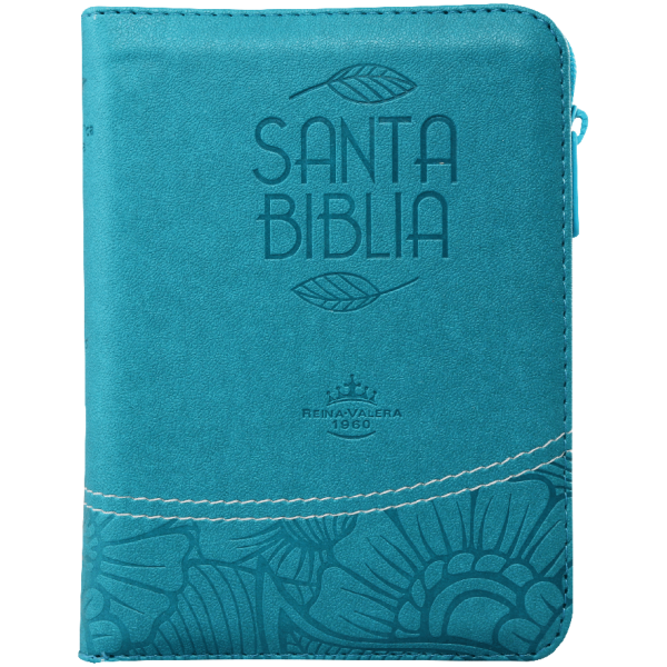 Biblia RVR1960 bolsillo Qr azul claro RVR026cZTILM PJR - Image 3