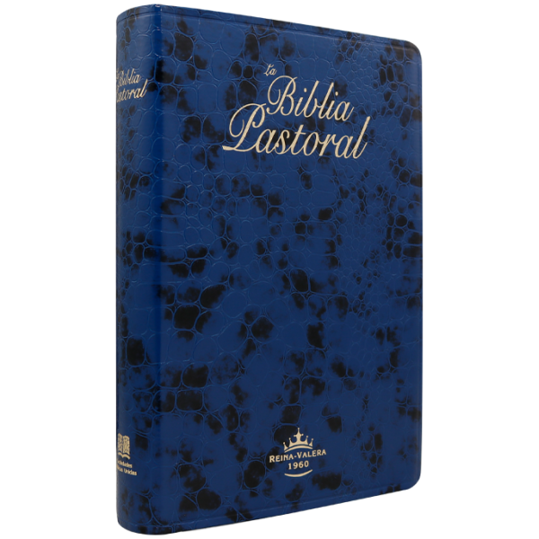 Biblia RVR1960 Pastoral imit piel azul RVR069cLGTI 9pt - Image 4