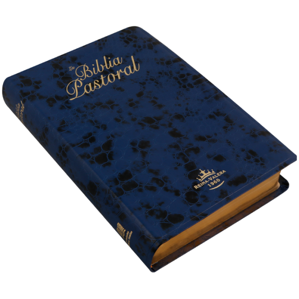 Biblia RVR1960 Pastoral imit piel azul RVR069cLGTI 9pt - Image 2